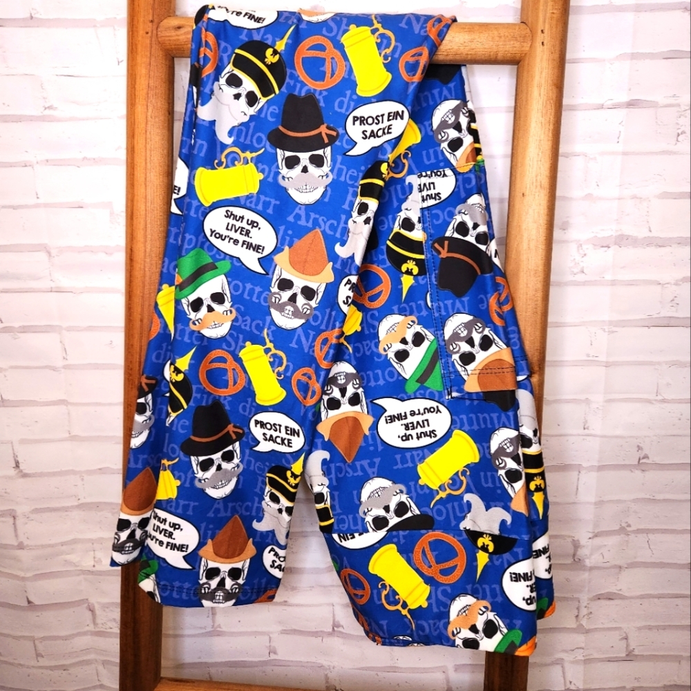 COPY - OKTOBERFEST SKULLS leggings w/pockets